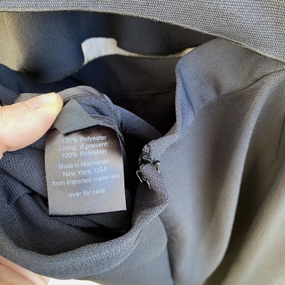 Rachel Comey Tie Shoulder Cut Out Waist Straight Leg Crepe Jumpsuit Sz 8 Navy - Picture 6 of 14